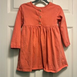 Cat & Jack Coral Long Sleeve Dress 4T